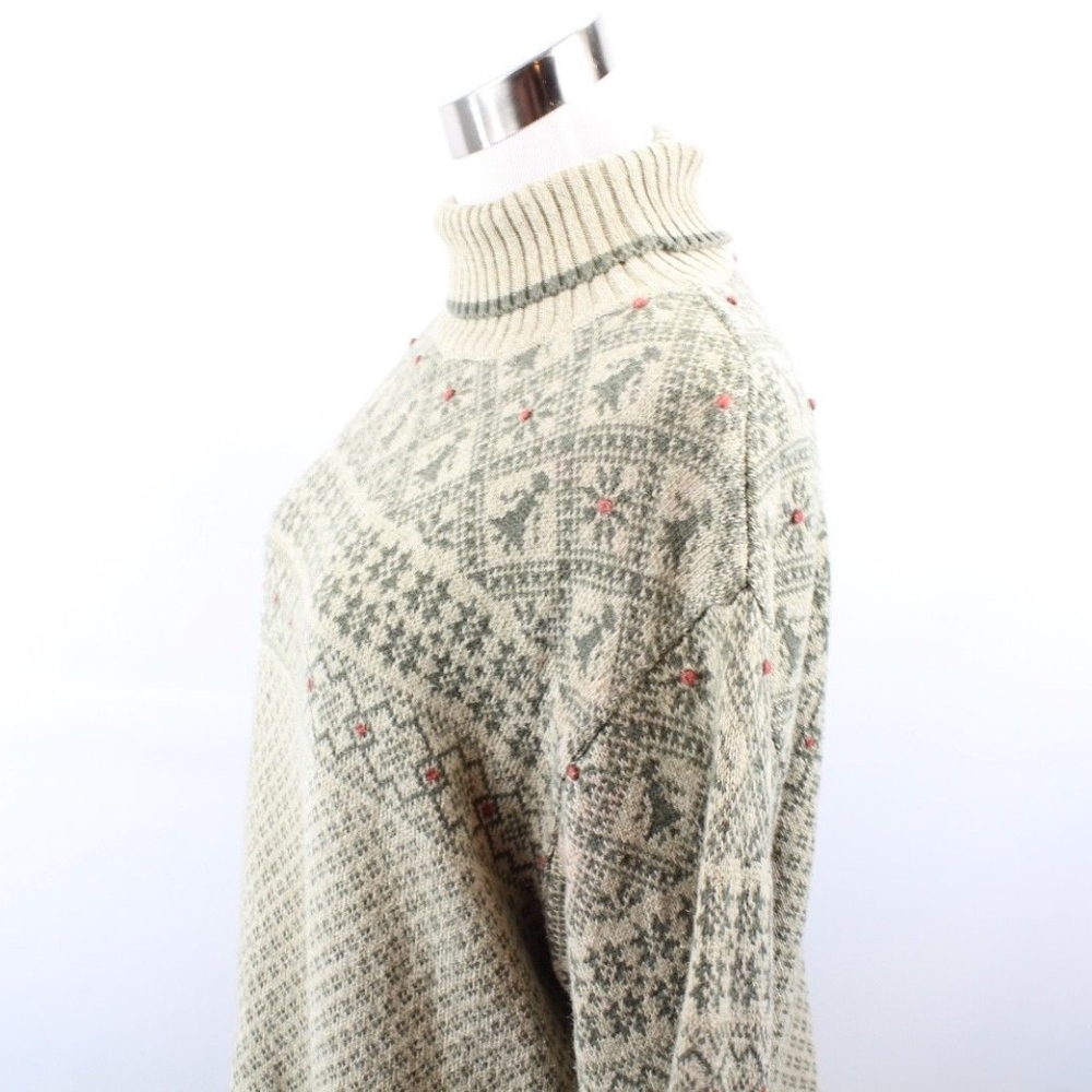 Vintage Woolrich Wool Blend Turtleneck Sweater L - Picture 6 of 7